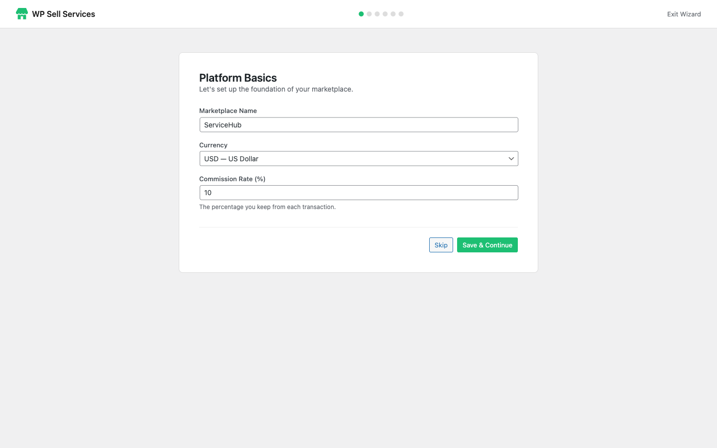 Setup Wizard