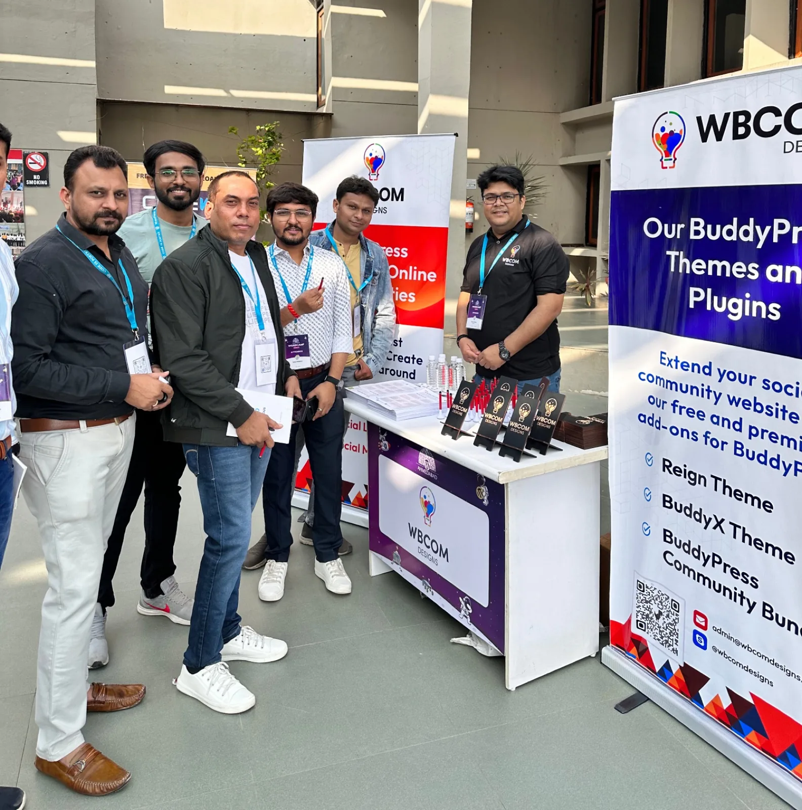 Team photo at the Wbcom Designs office
